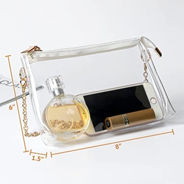Stylish Lorbro Clear Crossbody Purse for Stadiums and Events