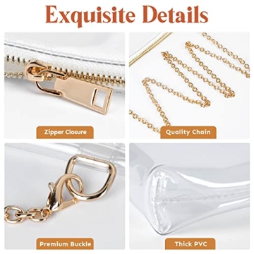 Stylish Lorbro Clear Crossbody Purse for Stadiums and Events