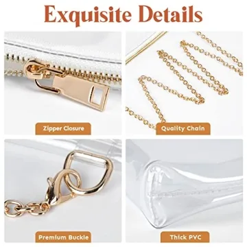 Stylish Lorbro Clear Crossbody Purse for Stadiums and Events