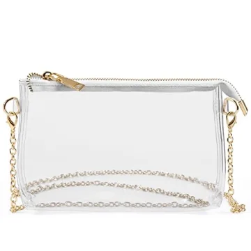 Stylish Lorbro Clear Crossbody Purse for Stadiums and Events
