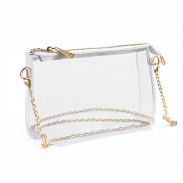 Stylish Lorbro Clear Crossbody Purse for Stadiums and Events