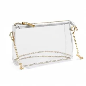 Stylish Lorbro Clear Crossbody Purse for Stadiums and Events