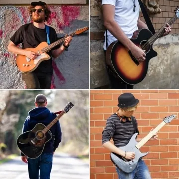 Guitar Strap Lock Buttons for Electric Guitar & Bass