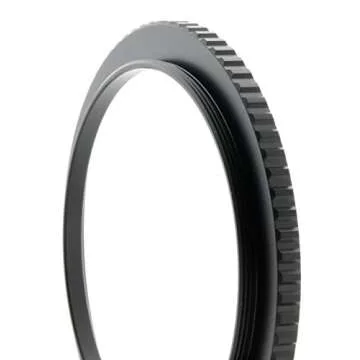 Breakthrough Photography 67mm to 77mm Step-Up Lens Adapter Ring for Filters, Made of CNC Machined Brass with Matte Black Electroplated Finish