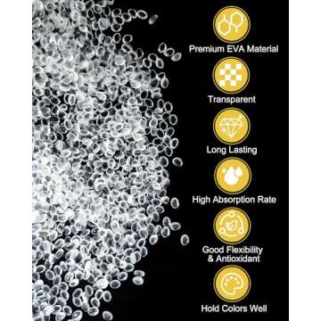 3LB Unscented Aroma Beads for Car Freshies, Clear Gel Crystal No Fragrance, DIY Homemade Natural Eva...