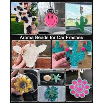 3LB Unscented Aroma Beads for Car Freshies, Clear Gel Crystal No Fragrance, DIY Homemade Natural Eva Beads Bulk