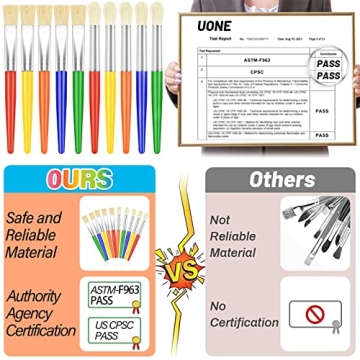 Anezus 30 Kids Paint Brushes Set for Creative Fun