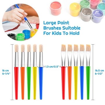 Anezus 30 Kids Paint Brushes Set for Creative Fun