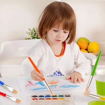 Anezus 30 Kids Paint Brushes Set for Creative Fun