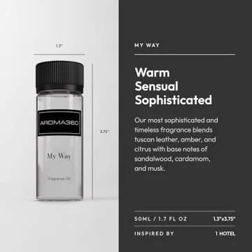 Premium Aroma360 Fragrance Oil with Leather Sandalwood Amber 50mL