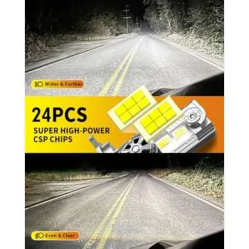 Termitor H4/9003/HB2 LED Bulbs - 800% Brighter, Long Life