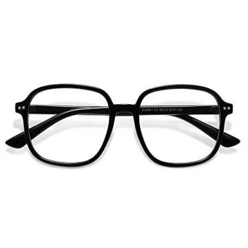 Stylish SOJOS Square Blue Light Blocking Glasses for Women