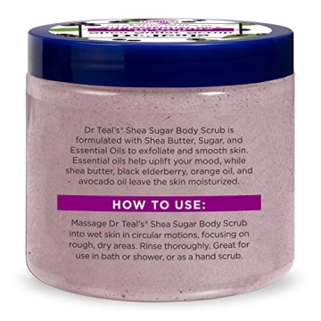 Dr Teal's Shea Sugar Body Scrub - 3 Pack for Smooth Skin