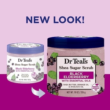 Dr Teal's Shea Sugar Body Scrub - 3 Pack for Smooth Skin