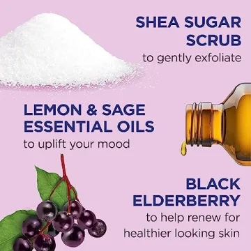 Dr Teal's Shea Sugar Body Scrub - 3 Pack for Smooth Skin