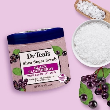Dr Teal's Shea Sugar Body Scrub - 3 Pack for Smooth Skin