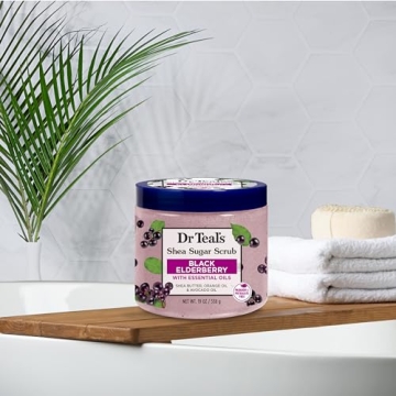 Dr Teal's Shea Sugar Body Scrub - 3 Pack for Smooth Skin