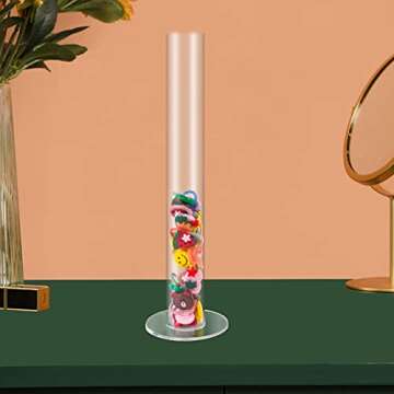 Clear Scrunchie Holder Stand, Acrylic Hair Ties Organizer for Teen Girls Gifts