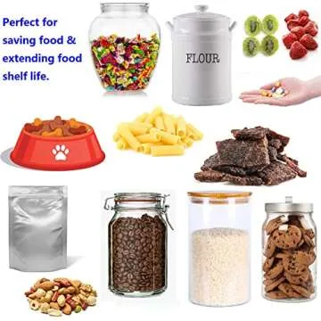 Oxygen Absorbers For Food Storage 400cc ( 5 pcs in Vacuum Sealed Bag x 24, Total 120 Packets ) O2 Absorbers Food Grade Oxygen Absorbers Oxygen Packets For Food Storage Oxygen Remover Absorb Observers