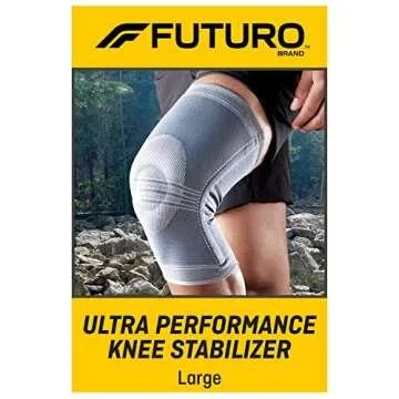 FUTURO Ultra Performance Knee Stabilizer, Ideal for Sprains, Strains, and General Support, Large