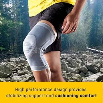 FUTURO Ultra Performance Knee Stabilizer, Ideal for Sprains, Strains, and General Support, Large