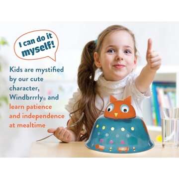 Windbrrrly Kids Meal Cool Plate Cover Dome