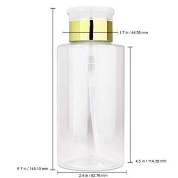 PANA Professional Gold Lid Liquid Pump Dispensers 10 oz