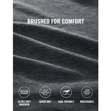 CRZ YOGA Men's Lightweight Long Sleeve T-Shirts Slim Fit Crew Neck Quick Dry Soft Athletic Workout Tee Tops