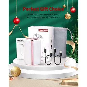 HONEVER Hand Warmer Rechargeable, Reusable Electric Hand Warmer Power Bank, for Outdoors, Golf, Camping, Warm Gifts for Women (2 Pack 5000mAh Separable Magnetie)…