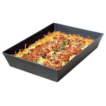 LloydPans Kitchenware 10 Inch by 14 Inch Detroit Style Pizza Pan - PSTK