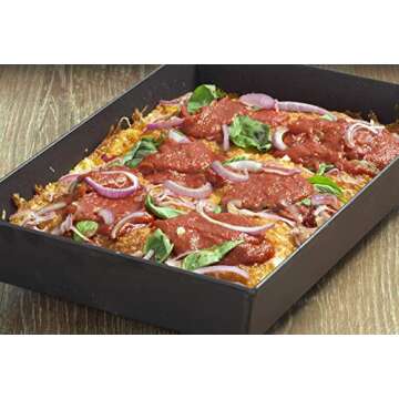 LloydPans Kitchenware 10 Inch by 14 Inch Detroit Style Pizza Pan - PSTK