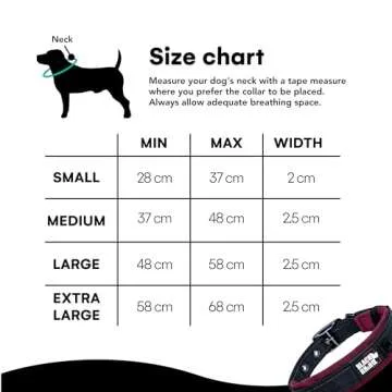 Black Rhino Dog Collar for Large Dogs - Adjustable Reflective Heavy Duty Dog Collars with Ultra-Soft Neoprene Padding - Weatherproof, Durable, and Comfortable for Active Dogs - Burgundy and Black