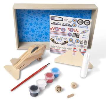 Melissa & Doug Decorate-Your-Own Wooden Plane Craft Kit