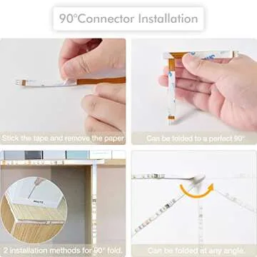 WOBANE LED Strip Lights - Remote Control, Dimmable, 1900lm