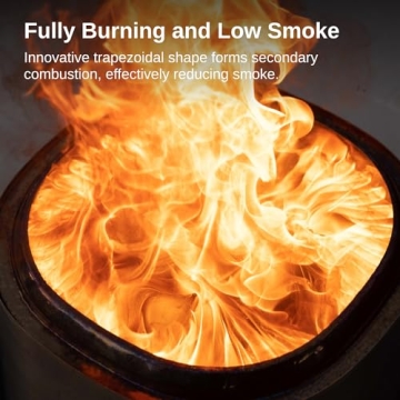 East Oak Smokeless Fire Pit 21'' Durable Outdoor Heat