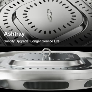 East Oak Smokeless Fire Pit 21'' Durable Outdoor Heat