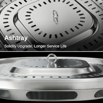 East Oak Smokeless Fire Pit 21'' Durable Outdoor Heat