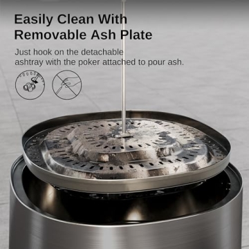 East Oak Smokeless Fire Pit 21'' Durable Outdoor Heat