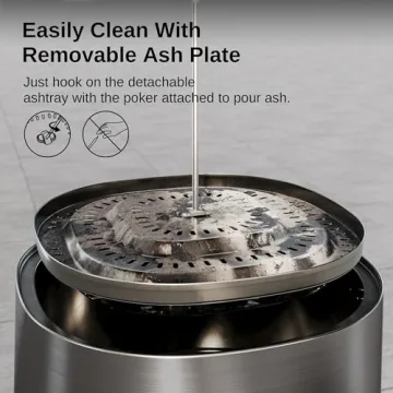 East Oak Smokeless Fire Pit 21'' Durable Outdoor Heat