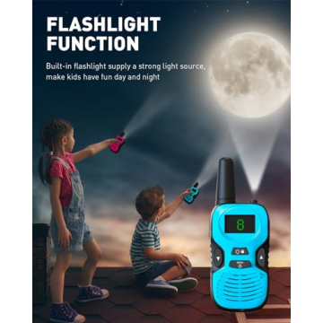 Hetyue Kids Walkie Talkies with Long Range - 4 Pack