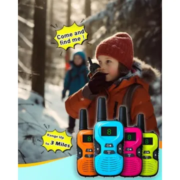 Hetyue Kids Walkie Talkies with Long Range - 4 Pack