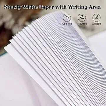 Mublalbum Photo Album 4x6 200 Photos Linen Cover with Memo Areas Photobook Pictures Book for Wedding Family Baby and Vacation (Gray)