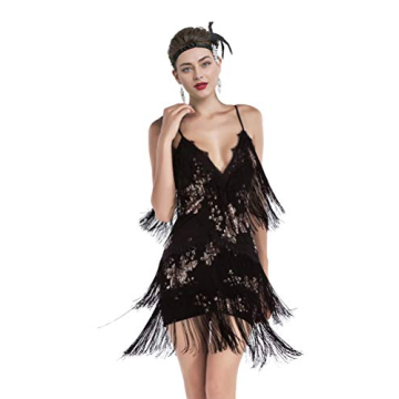 1920s Gatsby Flapper Dress with Accessories Set