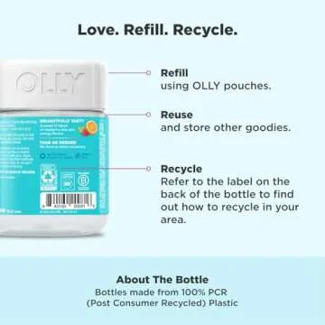 OLLY Kids Chillax Gummies, L-Theanine, Magnesium, Lemon Balm, Chewable Supplement, Sherbet Flavor with Other Natural Flavor - 50 Count