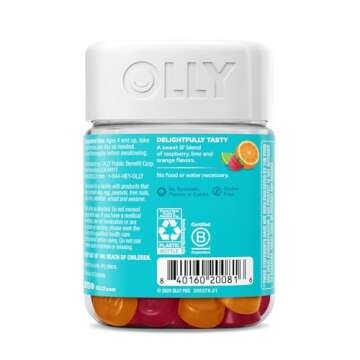 OLLY Kids Chillax Gummies, L-Theanine, Magnesium, Lemon Balm, Chewable Supplement, Sherbet Flavor with Other Natural Flavor - 50 Count