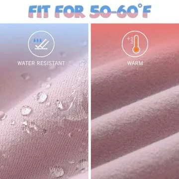 BALEAF Girls Fleece Lined Winter Leggings for Active Kids