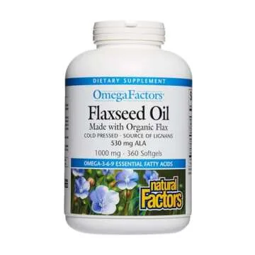 Natural Factors Omega Factors Flaxseed Oil for Overall Health