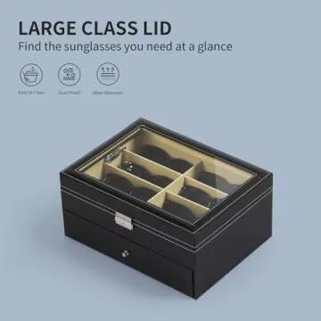 AUTOARK Elegant 16 Piece Eyeglasses Storage Organizer