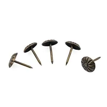 Upholstery Tacks Vintage DIY Decorative Furniture Flower-500 Pieces Upholstery Pins Pattern Head Nail