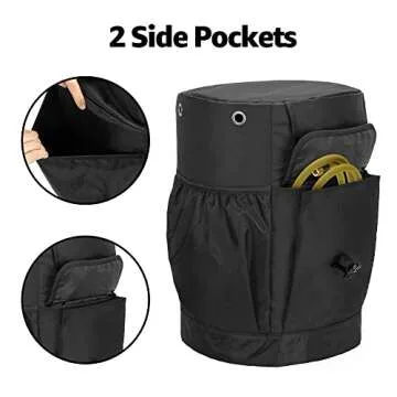 SAMDEW Outdoor Propane Tank Cover with Tabletop Feature